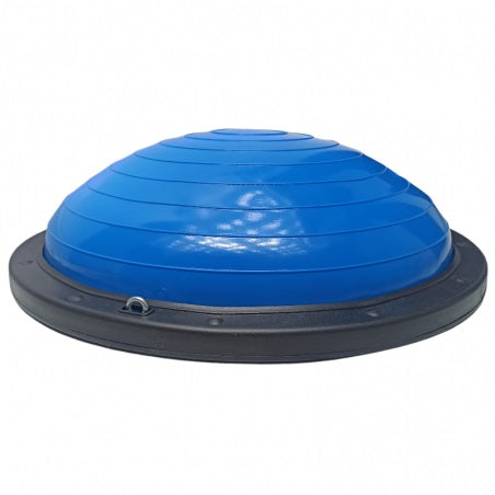 Pelota Bosu de 55 cm de resistencia de 150 kg de la marca Beracah Medica, perfecta para ejercicios de estabilidad y fuerza.