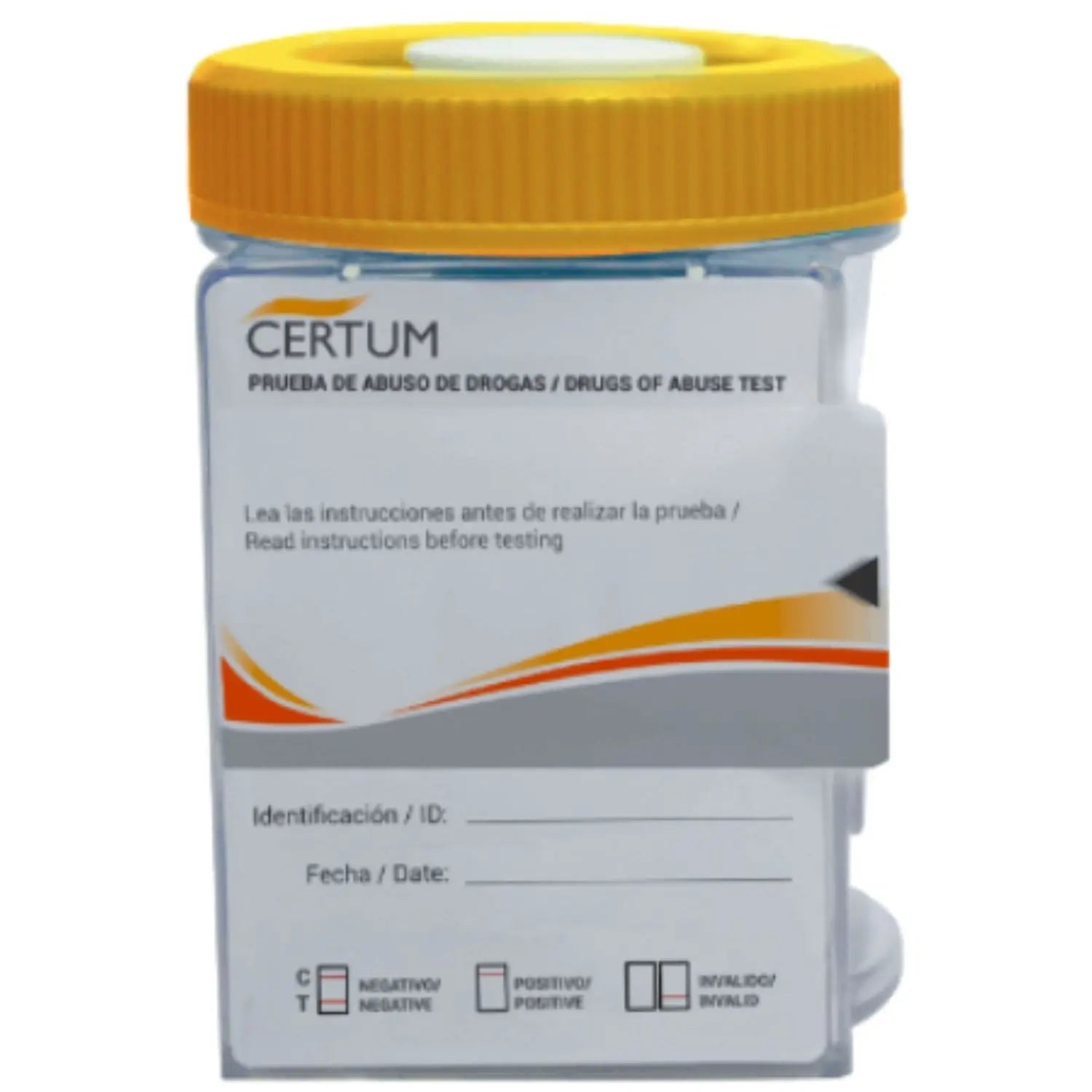 Frasco integrado con llave de 5 parametros (AMP/COC/MET/OPI/THC) caja c/25pzs