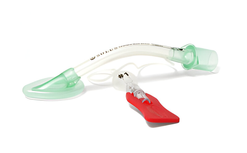 Mascarilla laríngea neonatal Solus estándar de Beracah Médica para bebés menores de 5 kg, tamaño 1, en color transparente.