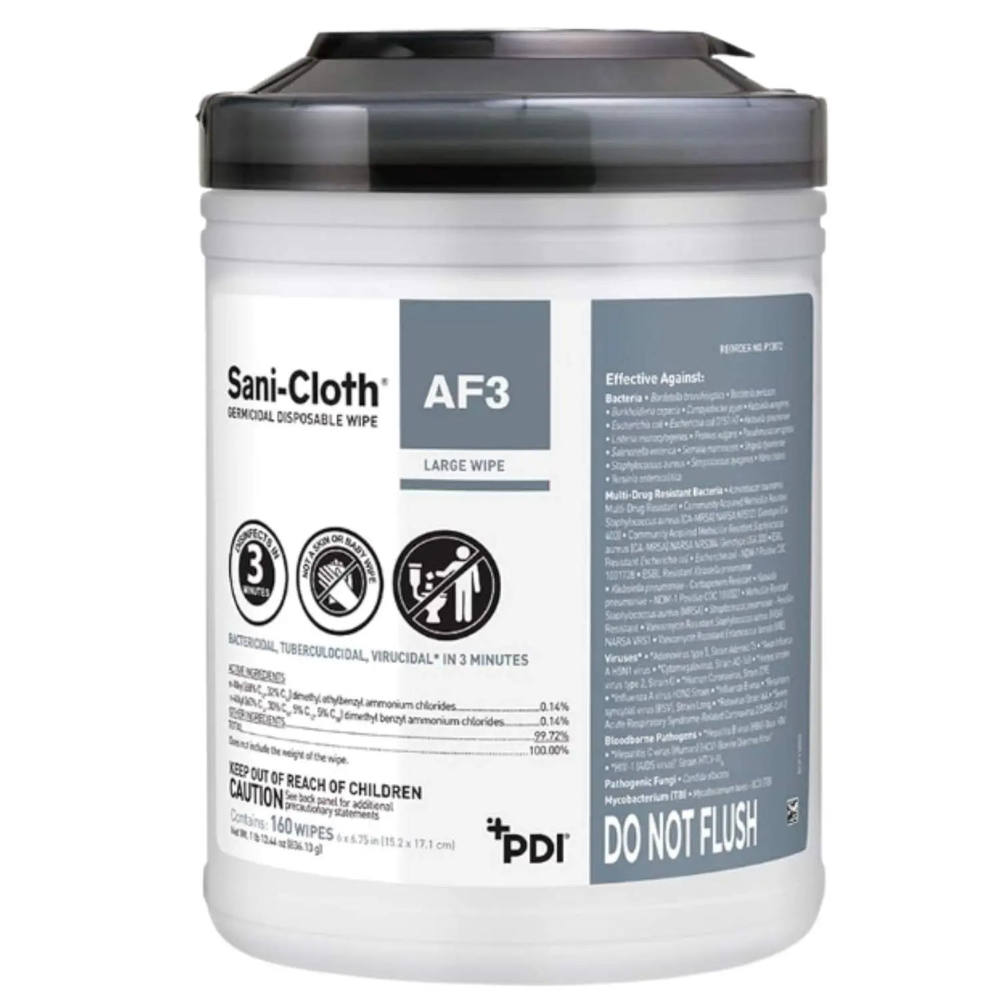 Toallitas desinfectantes Sani-Cloth AF3 de Beracah Medica para superficies, solución higiénica y efectiva en insumos médicos.