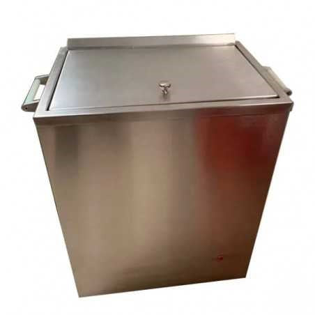 Compresor caliente de acero inoxidable Beracah Medica para 12 compresas, con rejilla para uso húmedo y seco.