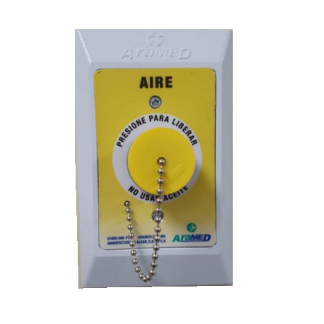 Toma de pared rápida tipo NFPA para aire de la marca Beracah Medica, con conexión segura y diseño compacto.