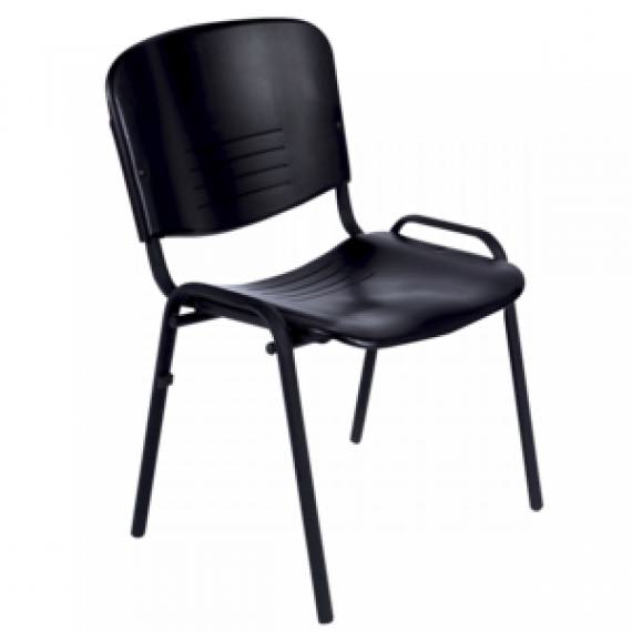 Silla para comedor de polietileno de 52x41x85 cm, ideal para sala de espera y pacientes, marca Beracah Médica