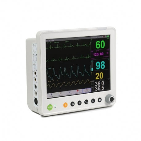 Monitor para paciente de signos vitales Beracah Medica Balam II Touch, con pantalla de 12", ECG, SPO2, temperatura y NIBP
