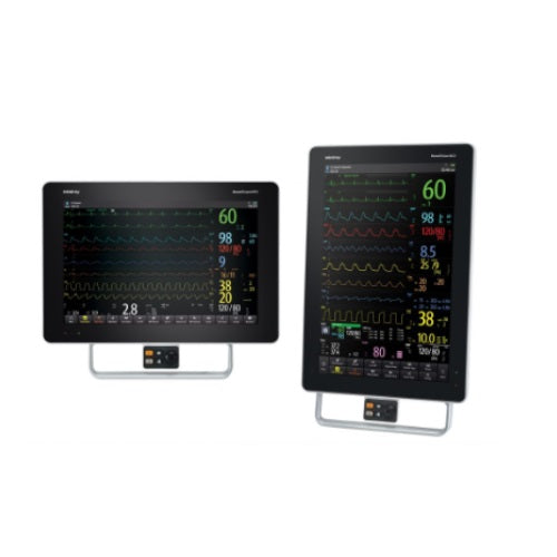 Monitor para paciente de signos vitales Benevision N19 de 19 pulgadas, pantalla y controles en la imagen.