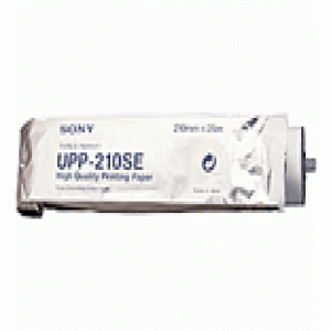 Rollo de papel térmico blanco y negro opaco para ultrasonido de la marca Beracah Medica, caja con 5 rollos.