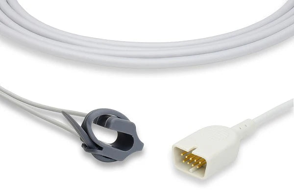 Sensor SpO2 para dedo adulto y pediátrico Beracah Medica, reusable, con cable para oxímetros.