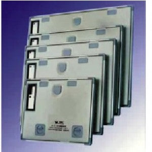 Chasis de aluminio con ventana de 14 x 17 pulgadas para equipos de rayos X, marca Beracah Medica, en color plateado