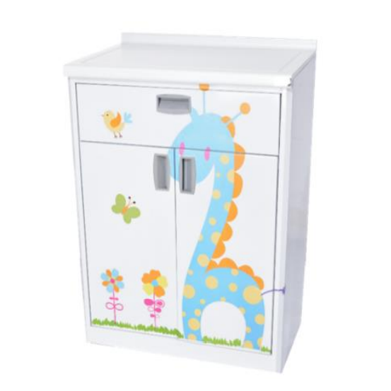 Gabinete estándar MSI Beracah Médica con cenefa, estructura metálica y acabado en color neutro, visualización frontal del producto