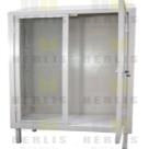 Estante guarda esteril MSI de 120 cm de la marca Beracah Medica, con puertas y estructura metálica blanca.