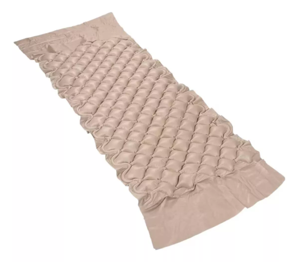 Colchón neumático con compresor de la marca Beracah Medica, soporta hasta 150 kg, ideal para camas cómodas y ajustables.