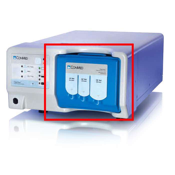 Filtro de repuesto para ClearView™, electrodos y pinzas para electrocirugía, marca Beracah Medica, en caja con dos unidades.