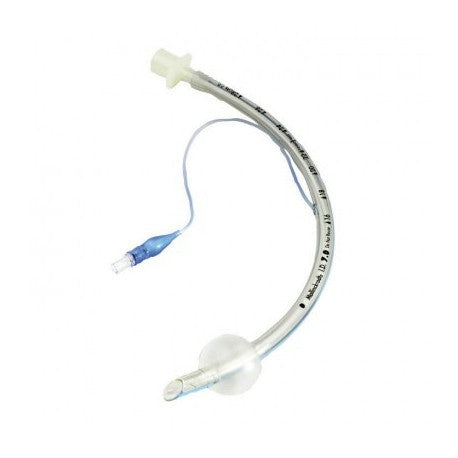 Tubo endotraqueal con globo Hi-Lo de 8.0 mm de Beracah Médica, caja con 10 unidades, equipo médico para intubación.