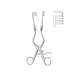 Separadores Weitlaner de 18 cm romo de la marca Beracah Medica, retractor médico plegable con puntas romas.