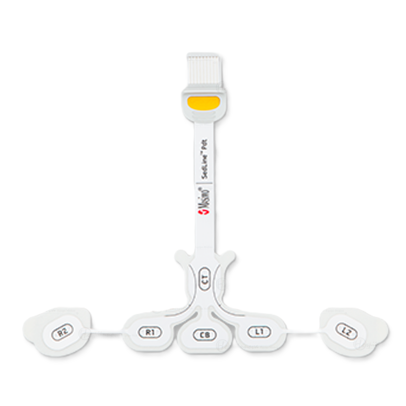 Sensor RD Sedline para adulto de caucho natural, en caja con 25 piezas, para electroencefalógrafos Beracah Medica.