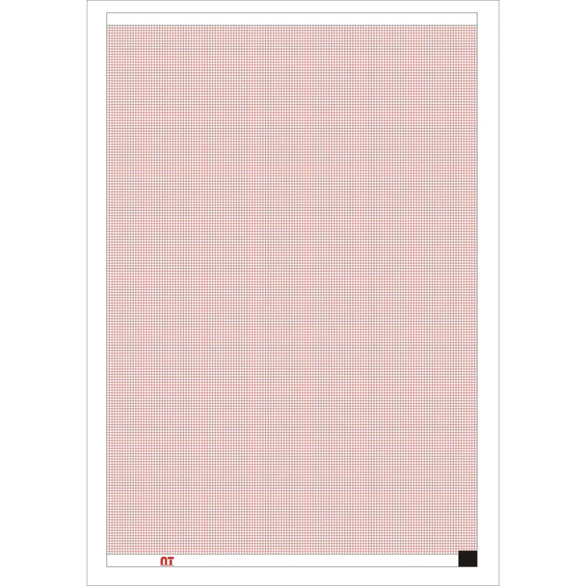 Papel para ECG Z de 21x14cm de Beracah Medica, caja con 20 paquetes de 142 hojas para ZGN-90