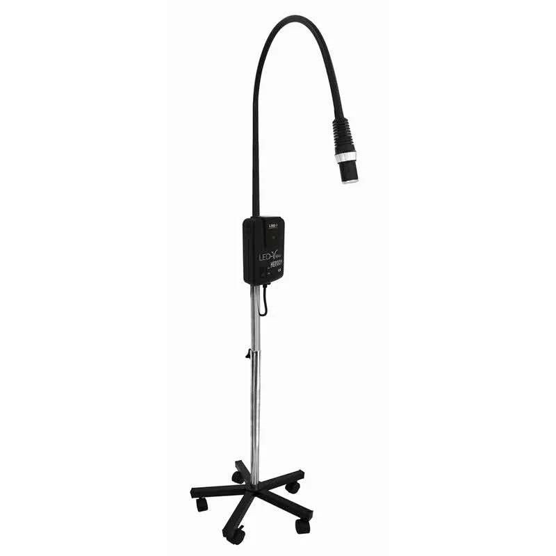 Lámpara de exploración médica LED MSI de Beracah Médica con multángulo de pared y piso, 50W con pedestal.