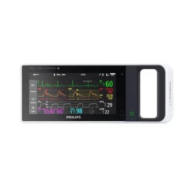 Monitor para traslado Intellivue X3 de Beracah Medica, monitor de paciente portátil con pantalla y controles en la imagen.