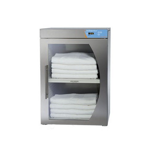 Gabinete de calentamiento de mantas MSI Beracah Medica, capacidad para 20 a 25 mantas, con control de temperatura y estructura metálica.