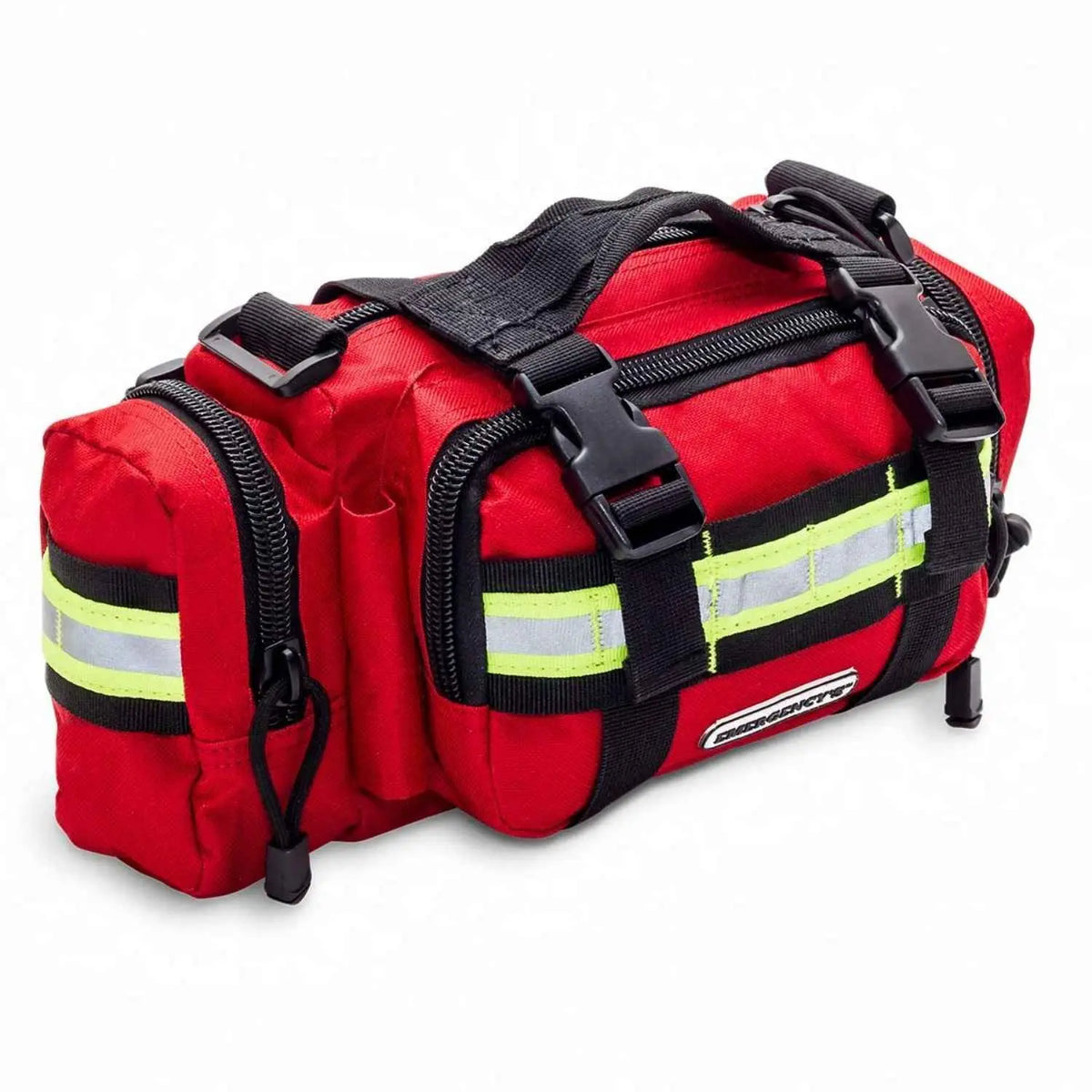 Mochila vacía de emergencia Beracah Medica, riñonera para emergencias con compartimentos y correas ajustables.