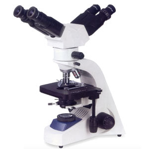 Microscopio de doble cabezal Beracah Medica con iluminación LED para observación científica y educativa.