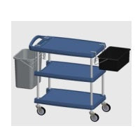 Carro utilitario con 3 repisas mod. My cart medidas 46.5x80x90 cm cm color azul