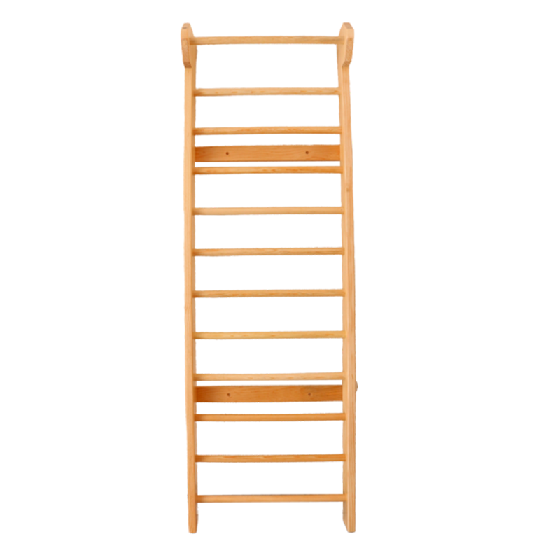 Barras suecas MSI para fisioterapia con 12 escalones de color gris, diseñadas para ejercicios de rehabilitación y fortalecimiento.