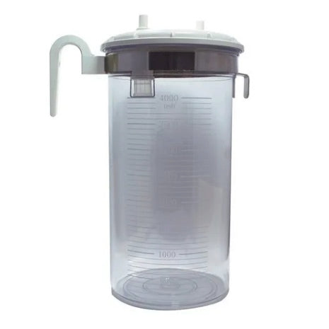 Frasco para aspirador de liposucción Beracah Medica YX980D, capacidad de 2000 ml, con tapa para equipos de succión.