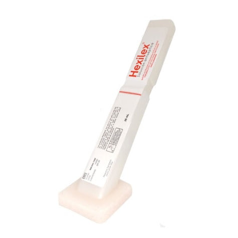 Aplicador de gluconato de clorhexidina al 2% y alcohol isopropílico al 70%, incoloro, 26ml, caja con 25 unidades, antiséptico prequirúrgico.