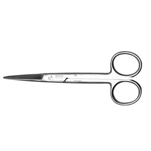 Tijeras Mayo rectas de 14 cm de acero alemán premium de la marca Beracah Medica, con hojas afiladas y mango ergonómico.