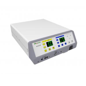 Electrocauterio monopolar MSI Beracah Medica de 100W con pantalla y controles, mostrando sus modos de operación en la imagen.