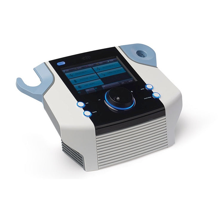 Unidad combinada de electroterapia, ultrasonido y láser BTL-4825SL PREMIUM de Beracah Medica para terapia física.