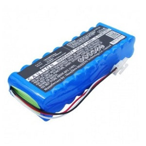Batería recargable NI-MH de 12V para electrocardiógrafo Cardiocare 2000 de Beracah Medica, vista en primer plano
