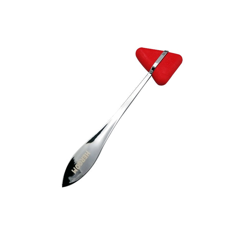 Martillo de reflejos Taylor rojo para traumatología y ortopedia, herramienta médica de la marca Beracah Medica.