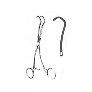 Pinza pediátrica Cooley-Derra MSI de 6.5 pulgadas de la marca Beracah Medica, con mango y punta metálica.