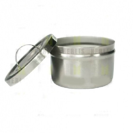 Torundero de 250 ml con tapa de acero inoxidable, fabricado por Beracah Medica, para uso en procedimientos médicos.