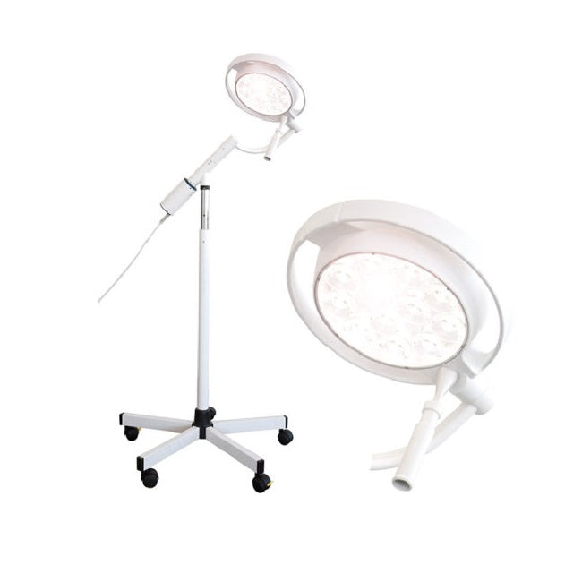 Lámpara de enfoque fijo KaWe MASTERLIGHT 3000 de Beracah Médica, lámpara de pedestal para exploración médica con luz brillante.