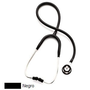 Estetoscopio duplex Spectrum para adultos en color negro de la marca Beracah Medica, visible con tubo y diafragma en la imagen.