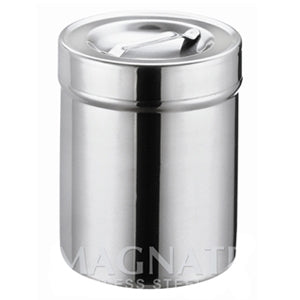 Recipiente con tapa para algodón Beracah Medica, porta gasas de 124 x 165 mm y 1990 ml, con algodón y gasas en su interior