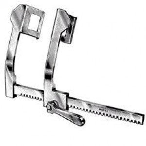 Separador Finochietto grande de 25 cm de acero alemán premium, herramienta médica para cirugía y procedimientos médicos.