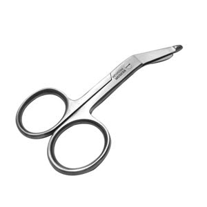 Tijeras de Lister premium de 9 cm con botón de la marca Beracah Médica, con mango ergonómico y cuchillas afiladas.