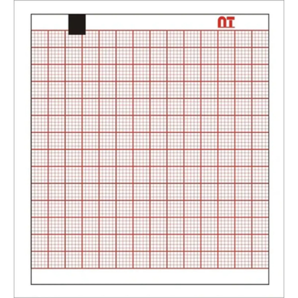 Papel para ECG Beracah Médica, hoja de 7x8 cm en forma Z, paquete con 315 hojas para Shiller AT-1, en caja con 5 paquetes