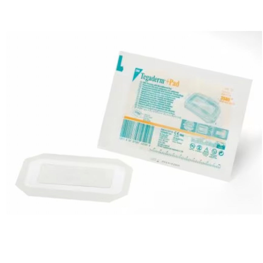 Apósitos transparentes Tegaderm™+PAD para quemaduras, 9x15cm, caja con 25 piezas de Beracah Medica, con almohadilla protectora
