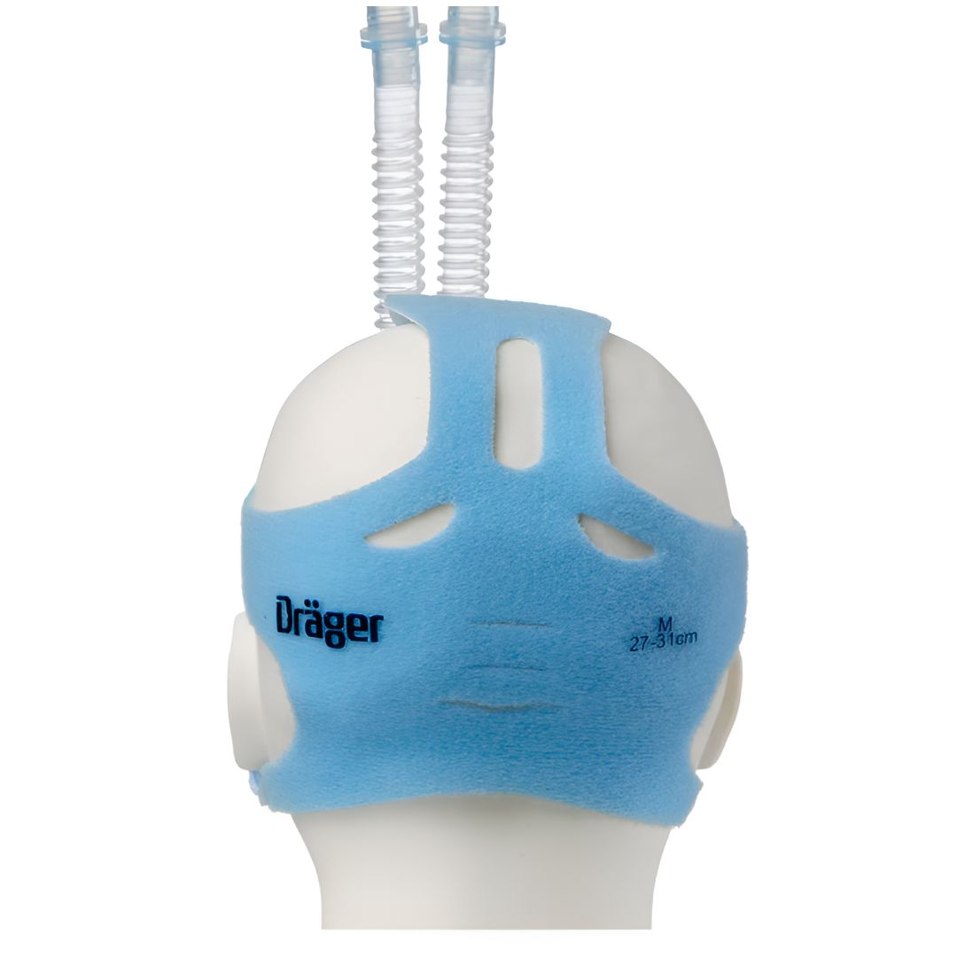 Arnés para CPAP BabyFlow tamaño L de Beracah Médica, caja con 5 piezas, accesorios para ventiladores médicos.