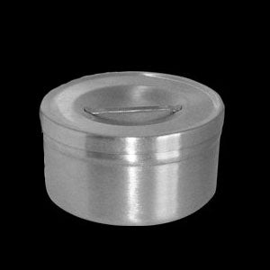 Recipiente algodonero de 1000 ml con tapa para gasas, marca Beracah Medica, en color cal para almacenamiento higiénico.