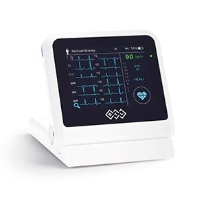 Electrocardiografo inalámbrico de 12 canales Beracah Medica, pantalla táctil a color de 5.2" y paquete ECG en reposo.