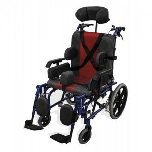 Silla de ruedas PCA para adulto con marco resistente y asiento acolchado, diseñada para parálisis cerebral, marca Beracah Medica