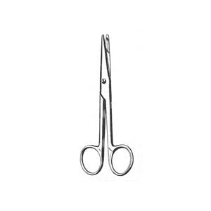 Tijeras Mayo Beracah Médica de 17.1 cm con punta roma aguda, tijeras profesionales para corte preciso y delicado.