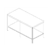Mesa de trabajo lisa de 180 cm con cubierta de acero inoxidable y entrepaño, marca Beracah Medica.