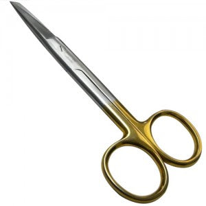 Tijeras rectas agudas de 14 cm de acero alemán premium con tungsteno, marca Beracah Medica, para uso profesional.